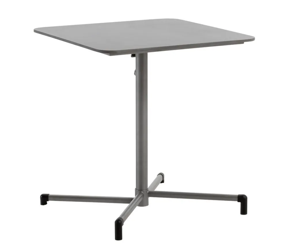 Dehner Beistelltische|Klapptische - Klapptisch Chicago, ca. B70/H74/T70 cm Grau