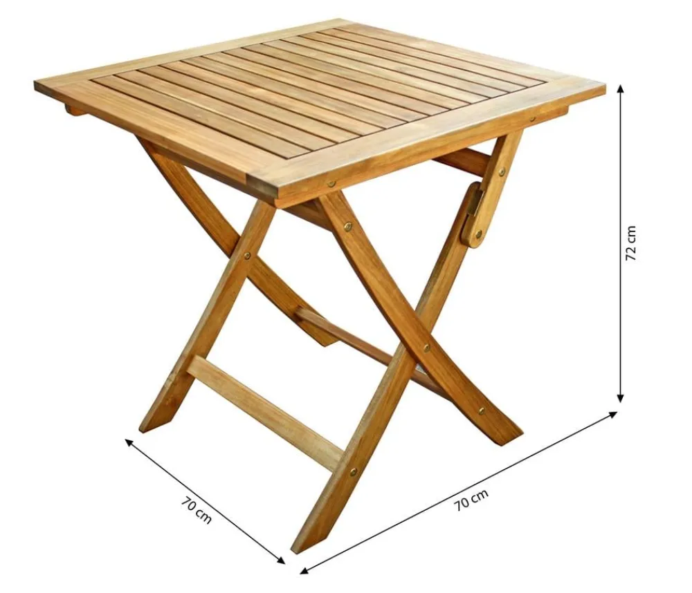 Dehner Garten-Esstische|Gartentische Holz - Klapptisch Macao Hellbraun