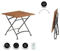 Dehner Garten-Esstische|Balkonmöbel Holz > Klapptisch Tegernsee