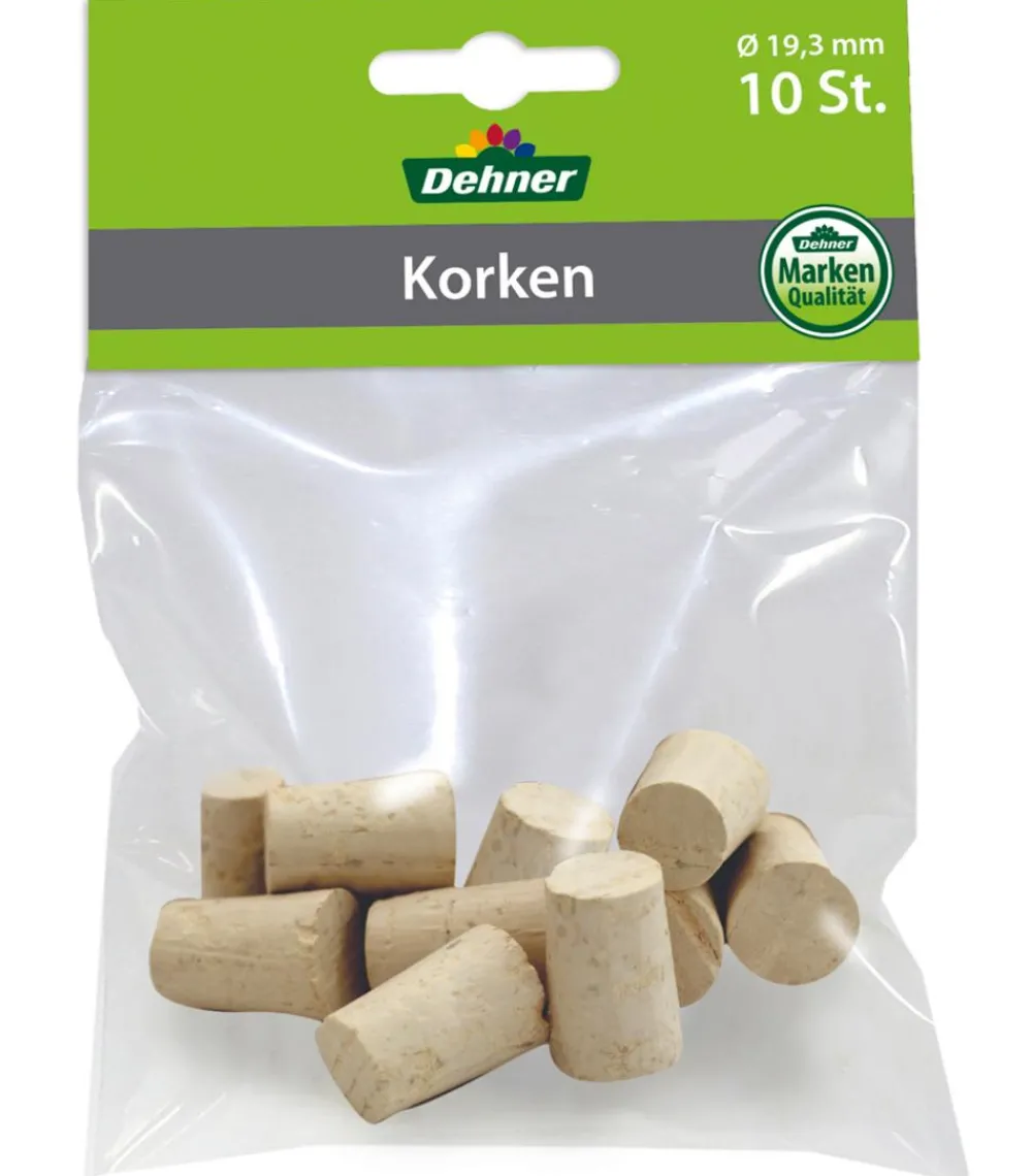 Dehner Korken, Ø19,3 mm, 10er-Set Hellbraun New