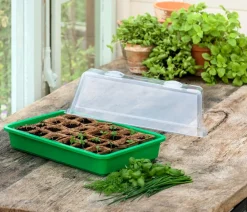 Dehner Kräuterhaus Komplett-Set, ca. B38/H18/T24 cm Grün Discount