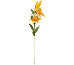 Dehner Kunstpflanzen - Kunstblume Lilie, 84 cm Orange