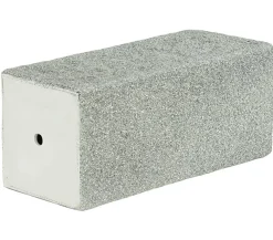 Dehner Blumentöpfe & Übertöpfe - Kunststein-Pflanzvase Rock, quadratisch, grau Hellgrau