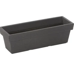 Dehner Pflanzkübel & Blumenkästen - Kunststoff-Blumenkasten Pisa, ca. B60/H20/T20 cm, anthrazit Dunkelgrau