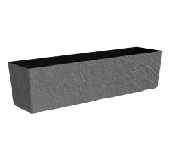 Dehner Kunststoff-Kasten Stone inkl. Bewässerungssystem, rechteckig Grau Discount