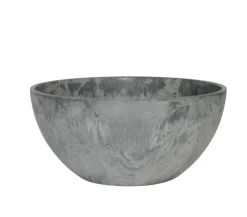 Dehner Kunststoff-Schale Fiona, rund, ca. Ø25/H12 cm Grau Sale