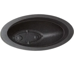 Dehner Blumenampeln & -Schalen > Kunststoff-Schale Miami, oval, anthrazit, ca. B52/H20/T23 cm