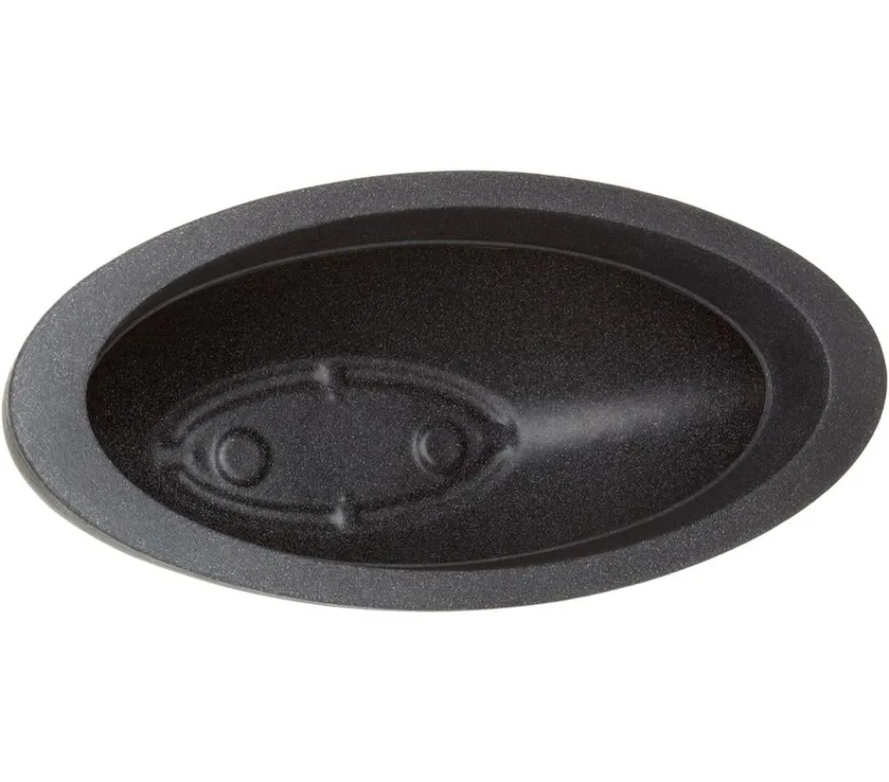Dehner Blumenampeln & -Schalen > Kunststoff-Schale Miami, oval, anthrazit, ca. B52/H20/T23 cm
