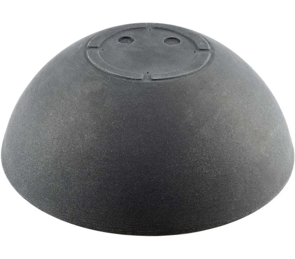 Dehner Kunststoff-Schale Miami, rund, anthrazit, ca. Ø52/H20 cm Dunkelgrau Clearance