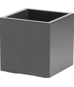 Dehner Kunststoff-Topf Kebe, quadratisch, ca. B40/H40/T40 cm Anthrazit Sale