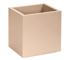 Dehner Blumentöpfe & Übertöpfe - Kunststoff-Topf Kebe, quadratisch, ca. B40/H40/T40 cm Beige