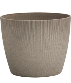 Dehner Kunststoff-Topf Magnolia, konisch Hellbraun New