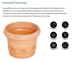 Dehner Blumentöpfe & Übertöpfe - Kunststoff-Topf Monza Orange