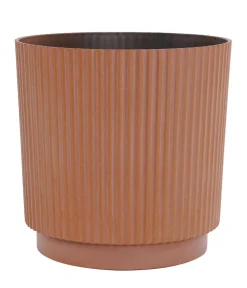 Dehner Blumentöpfe & Übertöpfe - Kunststoff-Topf Verti, rund Terrakotta