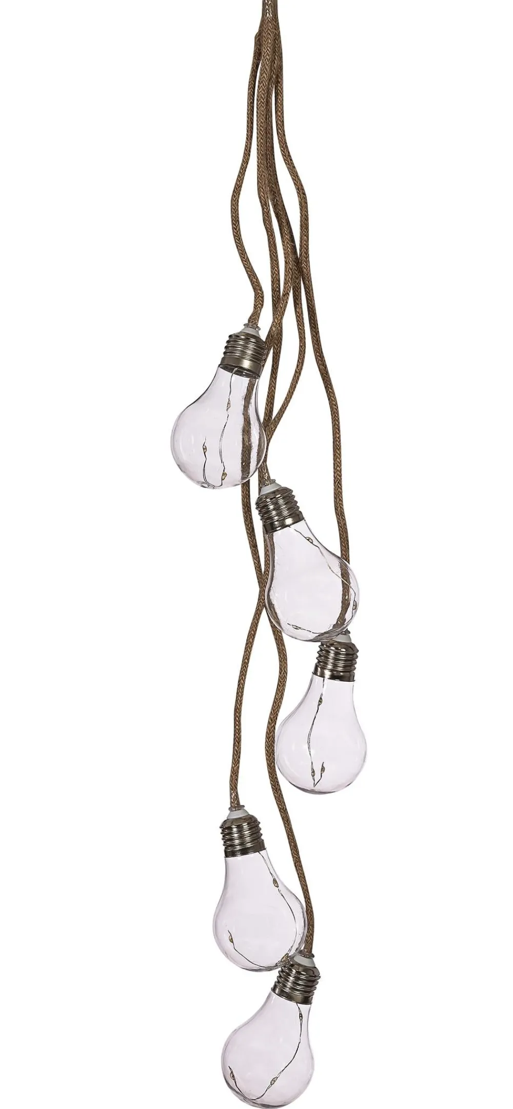 Dehner Laternen & Dekoleuchten - LED-Glühbirnen, 5 Stück am Strang, 15 LEDs, , ca. L70 cm