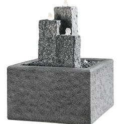Dehner Gartenbrunnen|Brunnen Zubehör > Leichtbeton-Brunnenumrandung Rocky