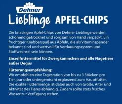 Dehner Lieblinge Nahrungsergänzung Kleintiere > Apfel-Chips, 80 g
