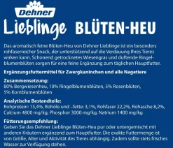 Dehner Lieblinge Heu|Nagersnacks - Blüten-Heu, 125 g