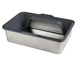Dehner Lieblinge Katzenklo - Edelstahl-Katzentoilette Nova, ca. B60,8/H29,3/T40,8 cm