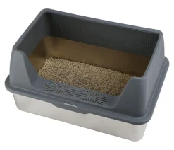Dehner Lieblinge Katzenklo - Edelstahl-Katzentoilette Nova, ca. B60,8/H29,3/T40,8 cm