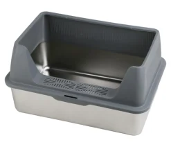 Dehner Lieblinge Katzenklo - Edelstahl-Katzentoilette Nova, ca. B60,8/H29,3/T40,8 cm