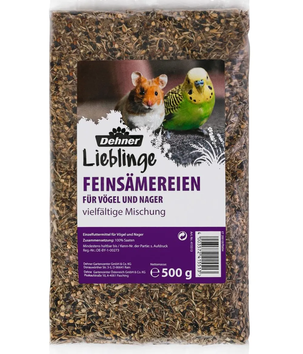 Dehner Lieblinge Kleintierfutter|Vogelfutter & Snacks - Feinsämereien, 500 g