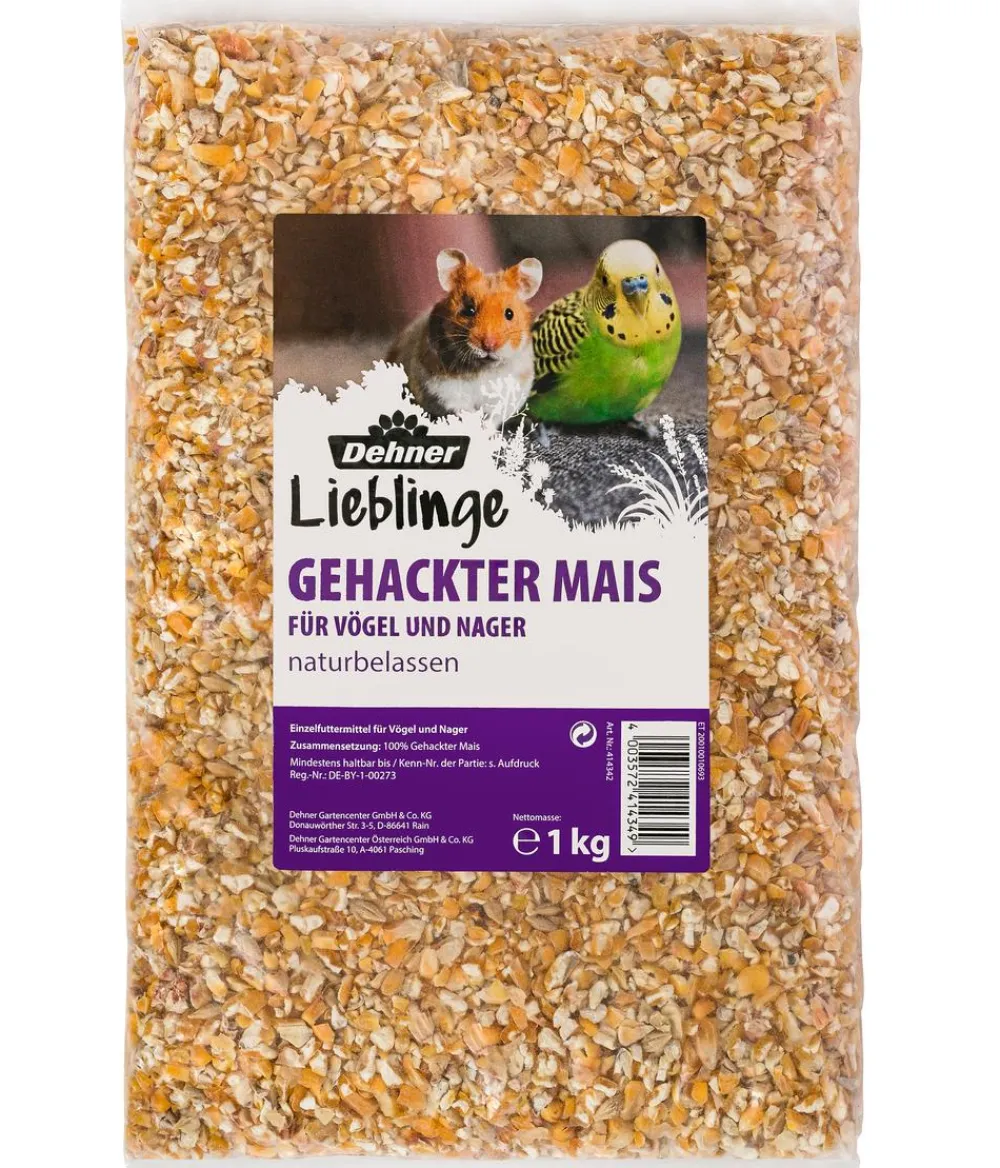 Dehner Lieblinge Kleintierfutter|Vogelfutter & Snacks > Gehackter Mais, 1 kg