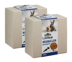 Dehner Lieblinge Heu - Heuballen im Karton, 2 x 400 g
