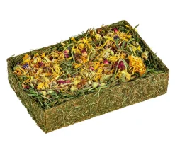 Dehner Lieblinge Heu-Kiste mit Blüten, 100 g Discount