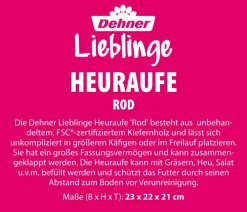 Dehner Lieblinge Heuraufe zum Aufstellen, ca. B23/H22/T21 cm Clearance