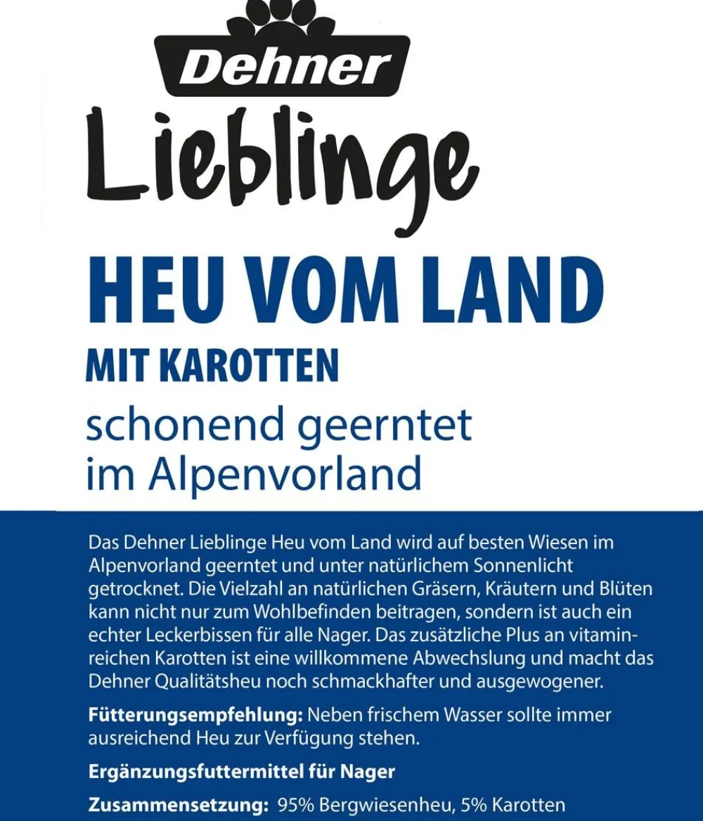 Dehner Lieblinge Heu > Heu vom Land mit Karotten, 500 g