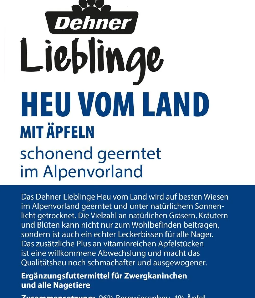 Dehner Lieblinge Heu > Heu vom Land mit Apfelstücken, 500 g