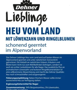 Dehner Lieblinge Heu - Heu vom Land mit Löwenzahn, 500 g
