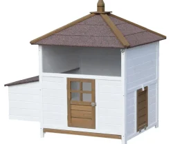 Dehner Lieblinge Bauernhof Zubehör|Hühnerställe > Hühnerstall Florenz mit Freilauf, /braun, ca. B224,3/H120,7/T91,7 cm
