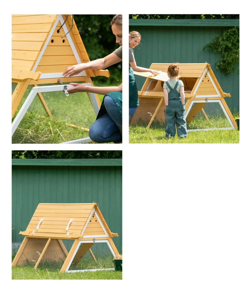 Dehner Lieblinge Bauernhof Zubehör|Hühnerställe - Hühnerstall Inga, ca. B192/H108/T125 cm Natur