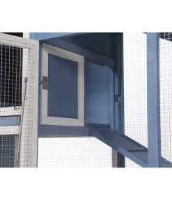 Dehner Lieblinge Bauernhof Zubehör|Hühnerställe - Hühnerstall Cottage, , ca. B221/H117,5/T73 cm Hellblau
