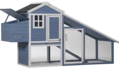 Dehner Lieblinge Bauernhof Zubehör|Hühnerställe - Hühnerstall Cottage, , ca. B221/H117,5/T73 cm Hellblau