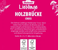 Dehner Lieblinge Holzbrücke Cross Natur Online