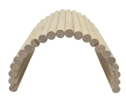 Dehner Lieblinge Nagerspielzeug - Holzbrücke Cross Natur