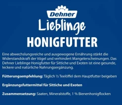 Dehner Lieblinge Vogelfutter & Snacks > Honigfutter für Sittiche und Exoten, 20 g