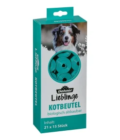 Dehner Lieblinge Hundepflege & Hygiene - Hundekotbeutel, biologisch abbaubar Türkis