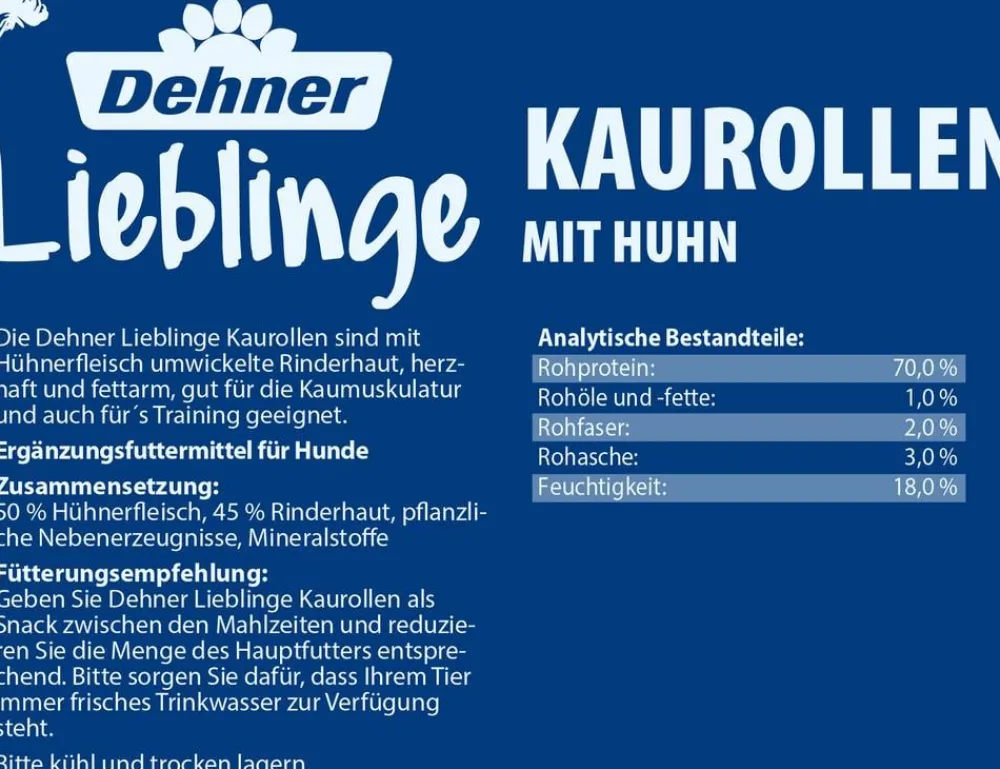 Dehner Lieblinge Hundeleckerlies > Hundesnack Kaurollen