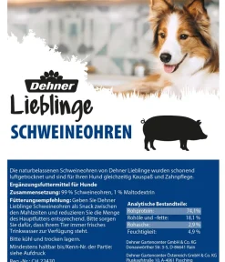Dehner Lieblinge Hundeleckerlies > Hundesnack Schweineohren