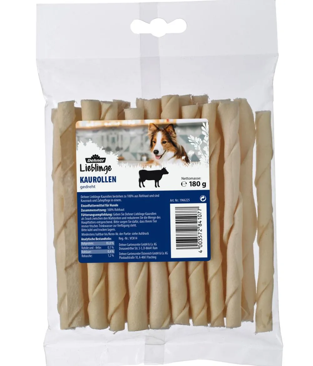 Dehner Lieblinge Hundesnack Kaurollen, gedreht, 180 g 20 Stk. Outlet