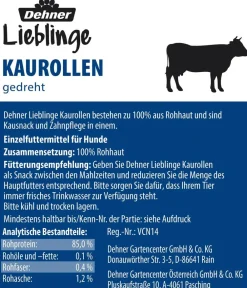 Dehner Lieblinge Hundesnack Kaurollen, gedreht, 180 g 20 Stk. Outlet