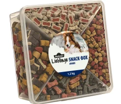 Dehner Lieblinge Hundeleckerlies - Hundesnack Snack-Box Jumbo, 1,2 kg