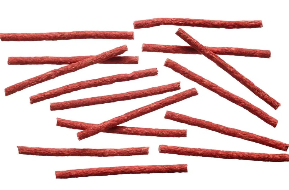 Dehner Lieblinge Hundeleckerlies > Hundesnack Granulat-Kaurollen, rot, 50 Stk.