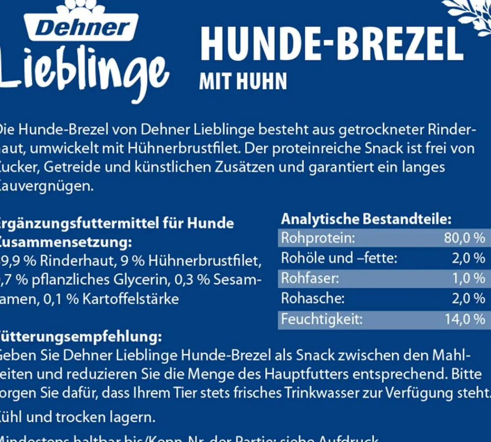 Dehner Lieblinge Hundesnack Hunde-Brezel mit Huhn Online