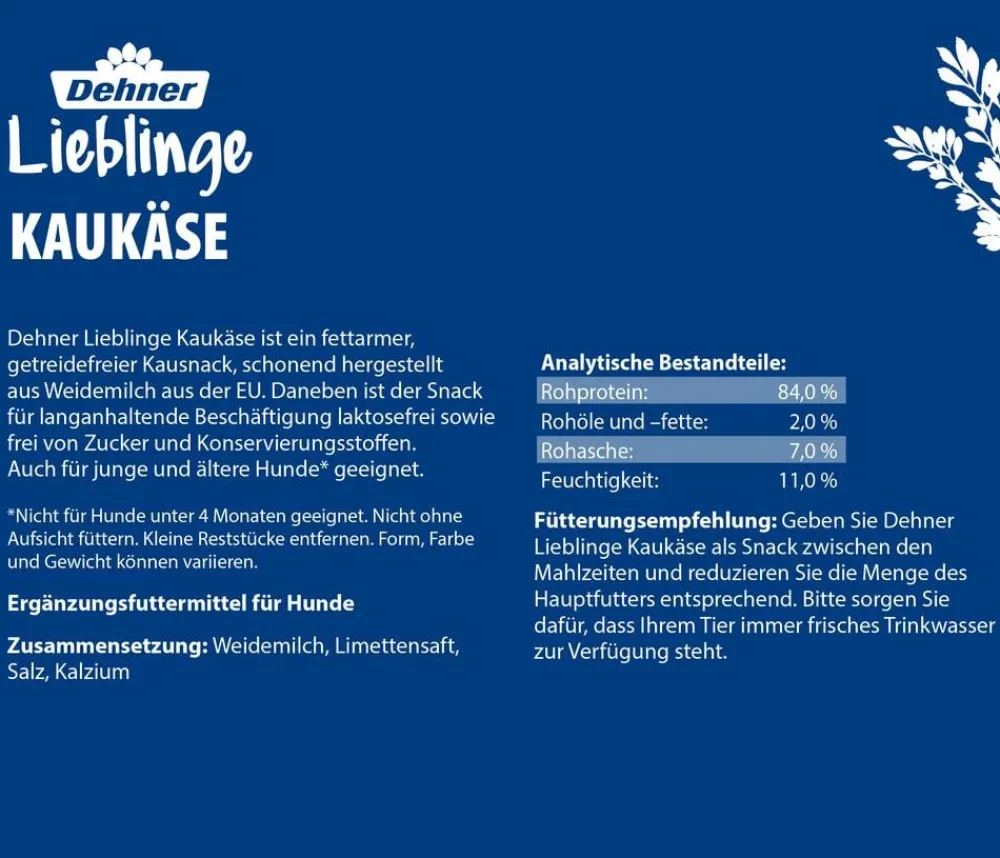 Dehner Lieblinge Hundesnack Kaukäse, S Online