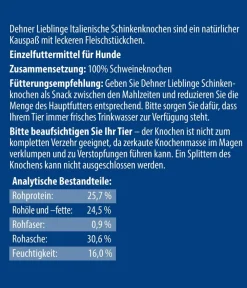 Dehner Lieblinge Hundesnack Schinkenknochen Mini New